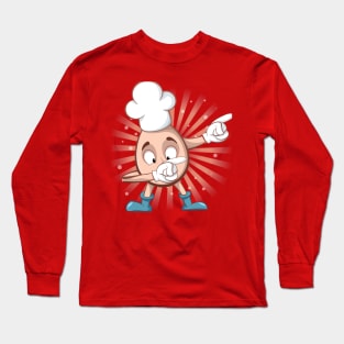 Dabbing Hip-Hop Chef EGG Easter Shirt Dance Gift for Kids Long Sleeve T-Shirt